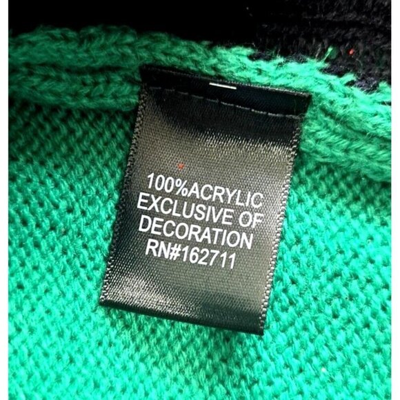 33 Degrees L Ugly Christmas Sweater Cat Mug Shot Long Sleeve Pullover New w/Tags - Picture 7 of 10